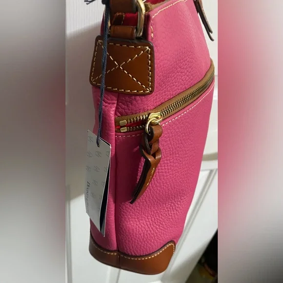 DOONEY AND BURKE …Hot Pink Leather Crossbody Bag - Picture 12 of 15